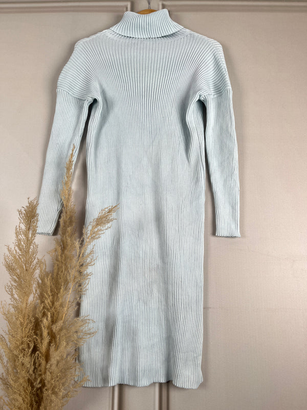 Simplicity Blue Pencil Woollen Dress