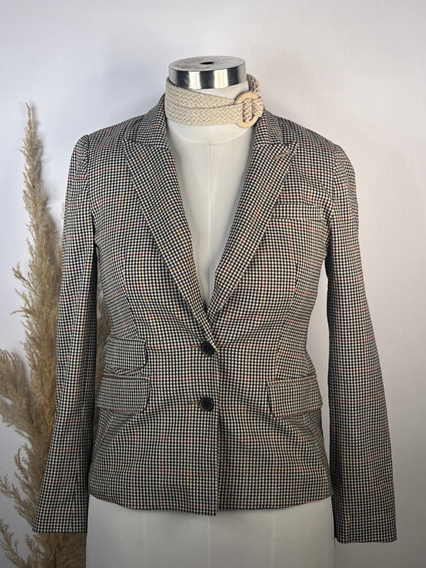 Retro Checked Multicolour Blazer