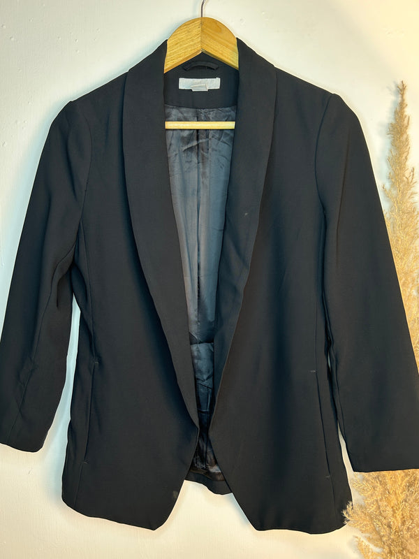 H&M Retro Solid Black Shrug