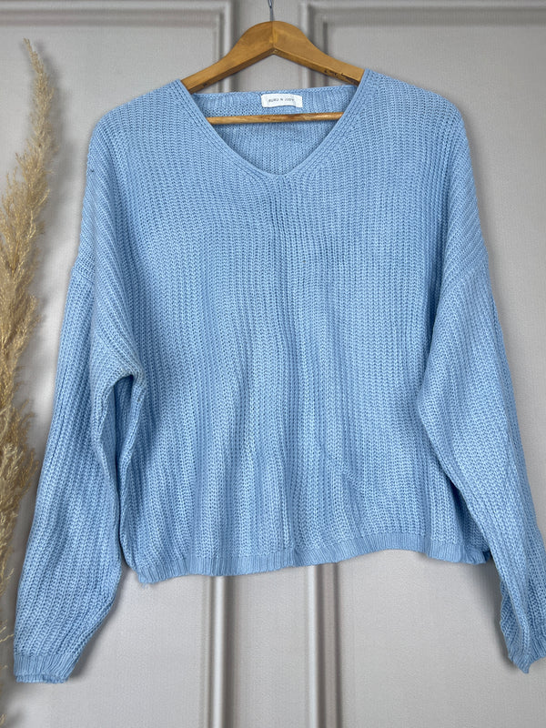 Simplicity Oversize Blue Sweater