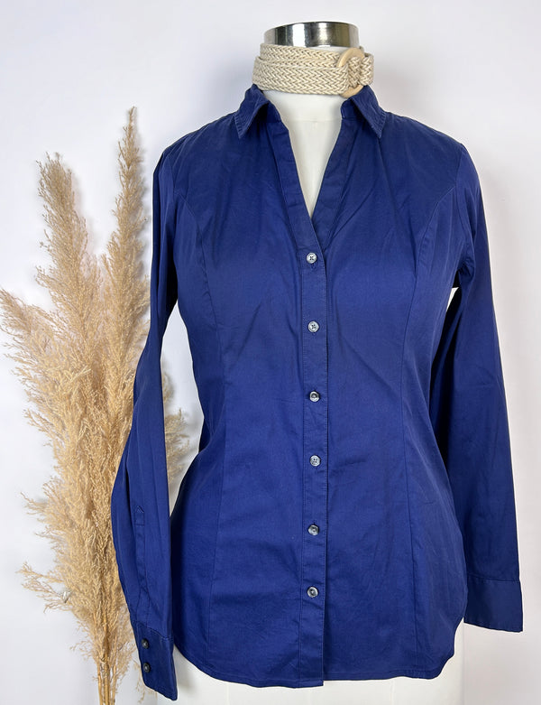 Simplicity Solid Blue Formal Shirt