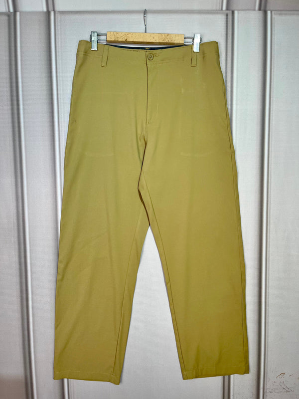 High Waist Beige Wide Leg Pants