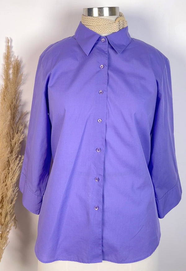 Simplicity Solid Lavender Formal Shirt